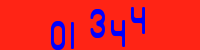 Blue Captcha Image