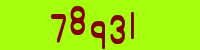 Blue Captcha Image