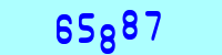 Blue Captcha Image