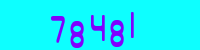 Blue Captcha Image