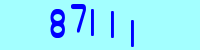 Blue Captcha Image