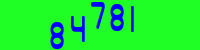 Blue Captcha Image