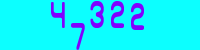 Blue Captcha Image