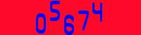 Blue Captcha Image