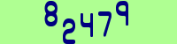 Blue Captcha Image