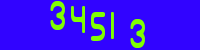 Blue Captcha Image