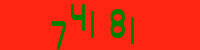 Blue Captcha Image
