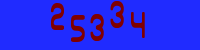 Blue Captcha Image