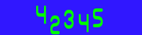 Blue Captcha Image