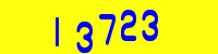 Blue Captcha Image